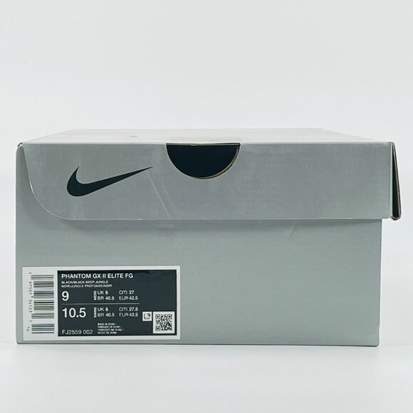 Nike Phantom GX II Elite FG 'Black Deep Jungle' FJ2559-002 Soccer Multi Size - Picture 8 of 13